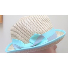 NWT Ladies Charming Charlie Summer Fedora Faux Straw Bowknot Hat  eb-46190658